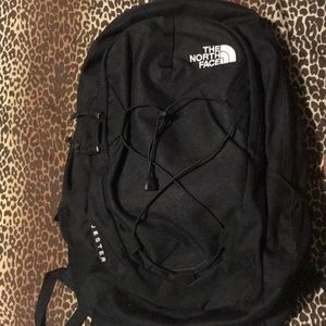 A north face backpack it has been used.